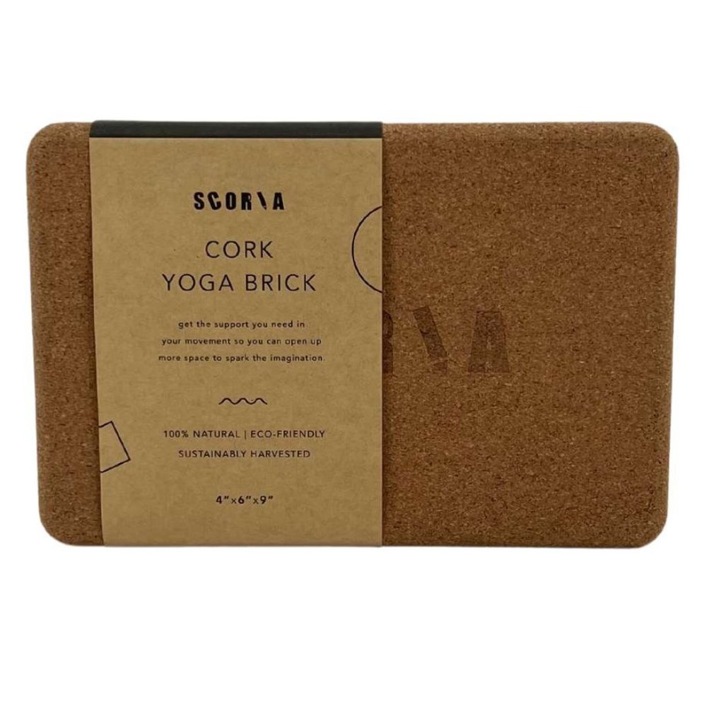 Scoria Cork Yoga Brick / 4"x6"x9"